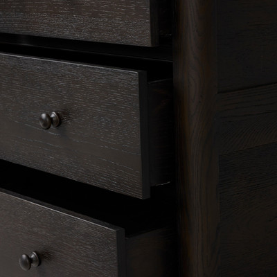 Four Hands Pika Chest - Smoked Black Oak