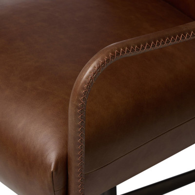 Four Hands Quill Desk Chair - Havana Brown