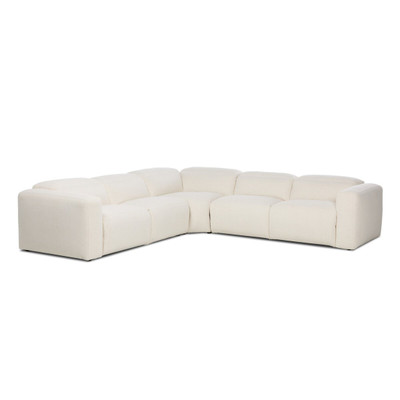 Four Hands Radley Power Recliner 5PC Sectional - Crypton Nomad Snow