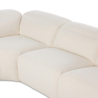 Four Hands Radley Power Recliner 5PC Sectional - Crypton Nomad Snow