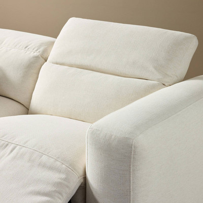 Four Hands Radley Power Recliner 5PC Sectional - Crypton Nomad Snow