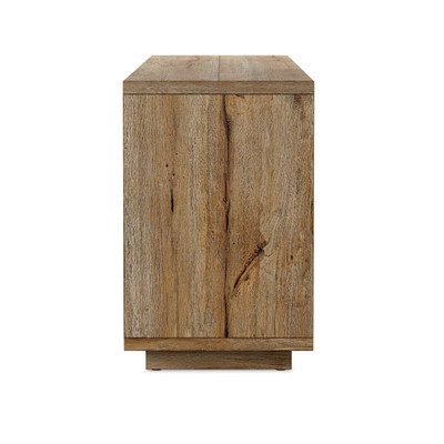 Four Hands Redondo Media Console - Burnt Bleached Oak Resawn