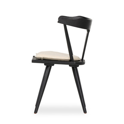 Four Hands Ripley Dining Chair with Cushion - Black Oak - Antwerp Natural