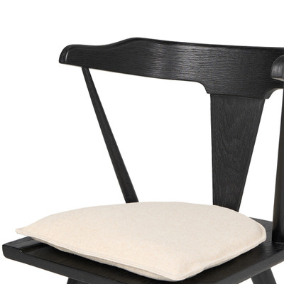 Four Hands Ripley Dining Chair with Cushion - Black Oak - Antwerp Natural