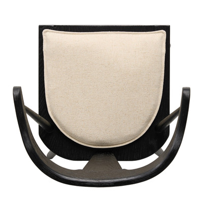 Four Hands Ripley Dining Chair with Cushion - Black Oak - Antwerp Natural