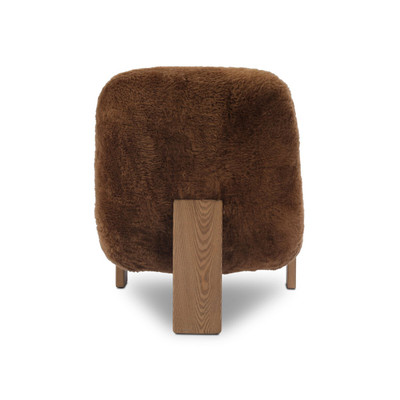 Four Hands Rivas Chaise - Ochre Shearling