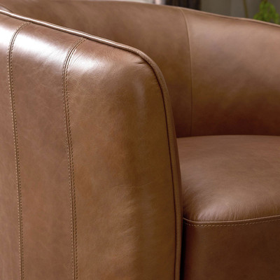 Four Hands Rodgers Swivel Chair - Sonoma Chestnut