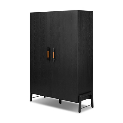 Four Hands Rosedale Cabinet - Ebony Oak Veneer