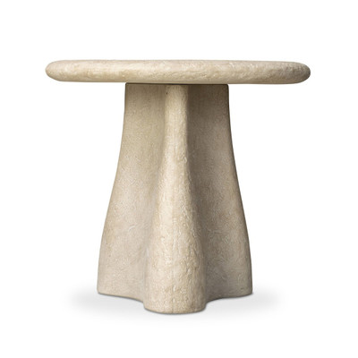 Four Hands Rosso Outdoor End Table - Weathered Natural Concrete