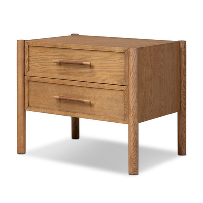 Four Hands Salado Nightstand - 2 Drawer - Heirloom Sienna