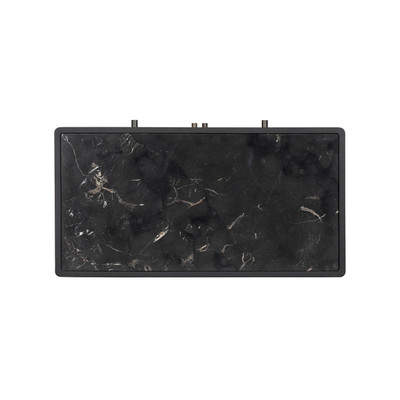 Four Hands Santiago Bar Cabinet - Smoked Black Mango