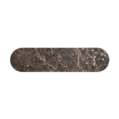 Four Hands Serova Console Table - Dark Honed Emperador Marble
