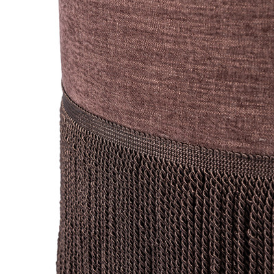 Four Hands Sinclair Fringe Ottoman - 21" - Laughlin Plum