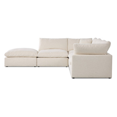 Four Hands Stevie 4PC LAF Sectional w/Ottoman - Crypton Nomad Snow