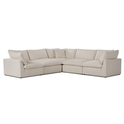 Four Hands Stevie 5PC Sectional - Crypton Nomad Snow