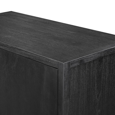 Four Hands Sullivan Chest - Brushed Black Acacia Solid