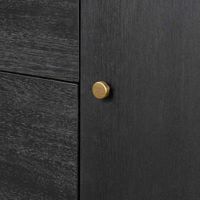 Four Hands Sullivan Chest - Brushed Black Acacia Solid