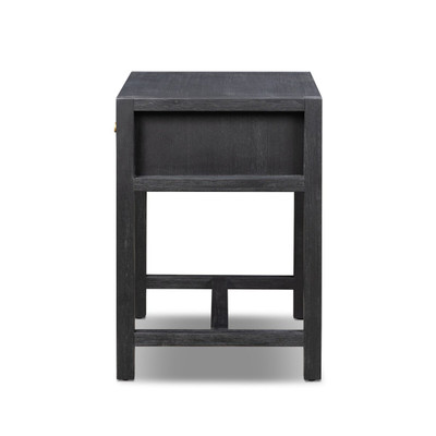 Four Hands Sullivan Small Nightstand - Brushed Black Acacia Solid