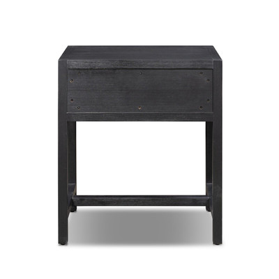 Four Hands Sullivan Small Nightstand - Brushed Black Acacia Solid