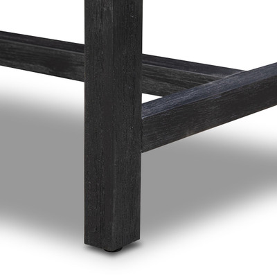 Four Hands Sullivan Small Nightstand - Brushed Black Acacia Solid