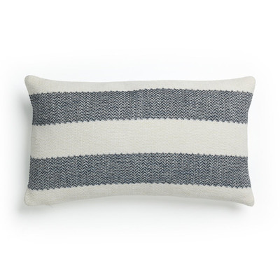Four Hands Tarbett Stripe Outdoor Pillow - Cover - Tarbett Navy - 16"x24"