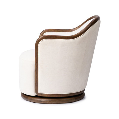 Four Hands Tibby Swivel Chair - Laughlin Bone