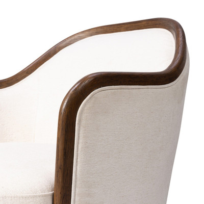 Four Hands Tibby Swivel Chair - Laughlin Bone