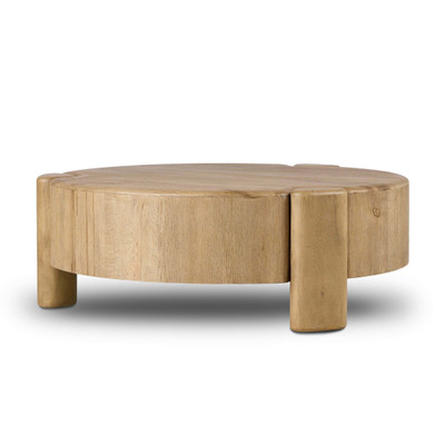 Four Hands Toman Coffee Table - Rustic Oak Veneer
