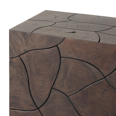 Four Hands Tomlin Outdoor Console Table - Stained Saddle Brown - Teak Root