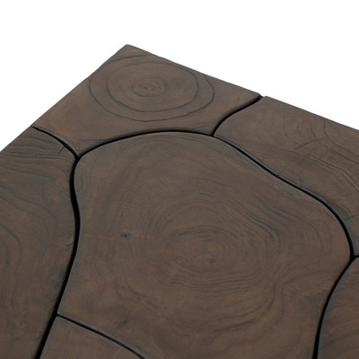 Four Hands Tomlin Outdoor End Table - Stained Saddle Brown