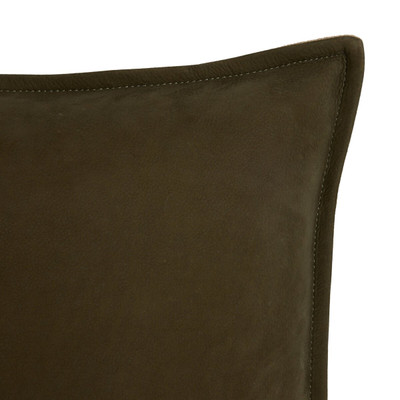 Four Hands Trenton Pillow - Nubuck Olive - 22"x22"