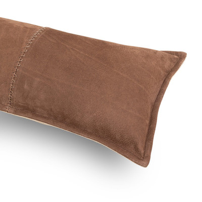 Four Hands Trenton Pillow - Nubuck Tobacco - 12"x48"