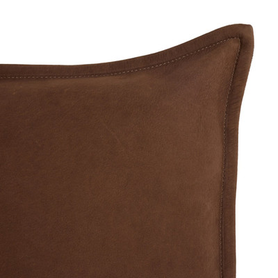 Four Hands Trenton Pillow - Nubuck Tobacco - 22"x22"