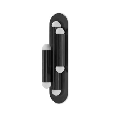 Four Hands Vesta Triple Sconce - Black Gunmetal