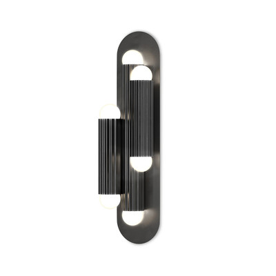 Four Hands Vesta Triple Sconce - Black Gunmetal