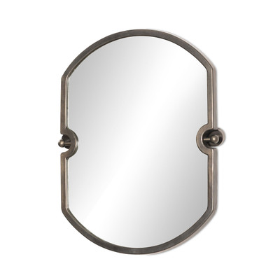 Four Hands Vestro Wall Mirror - Aged Antique Brass Iron