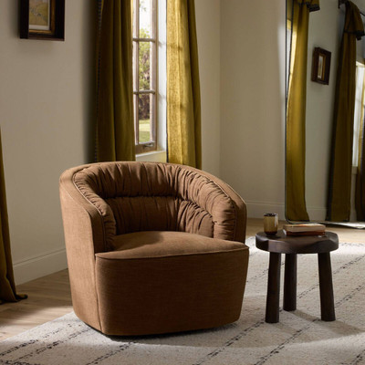 Four Hands Vivienne Swivel Chair - Laughlin Ochre
