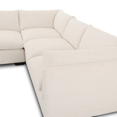 Four Hands Westwood 3 PC Sectional - 111'' - Crypton Nomad Snow