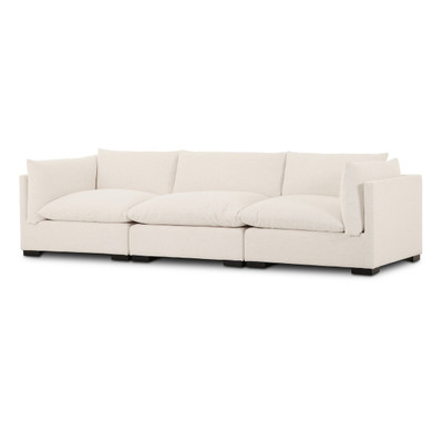 Four Hands Westwood 3PC Sectional - 117" - Crypton Nomad Snow