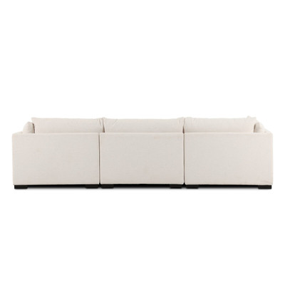 Four Hands Westwood 3PC Sectional w/ Ottoman - Crypton Nomad Snow