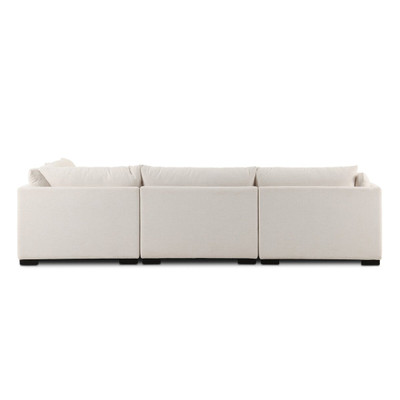 Four Hands Westwood 4 Pc LAF Sectional w/ Ottoman - Crypton Nomad Snow