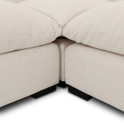 Four Hands Westwood 5PC RAF Sectional w/Ottoman - Crypton Nomad Snow