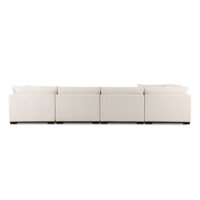 Four Hands Westwood 7 PC Sectional w/ Ottoman - Crypton Nomad Snow