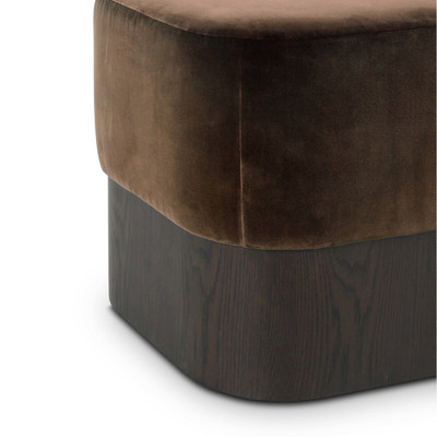 Four Hands Yamal Ottoman - Surrey Mink