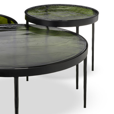 Four Hands Yoko Nesting Set of 3 - Moss Cast Glass