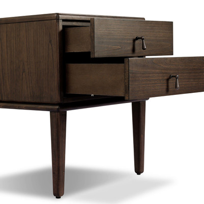 Four Hands Zaria Nightstand - Dark Brown Sungkai