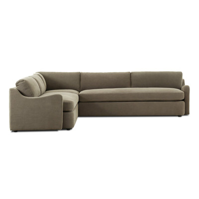 Amber Lewis x Four Hands Aurelia 3PC Sectional - 124" - Broadway Olive