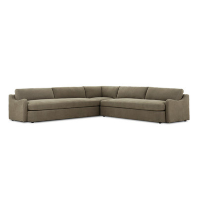 Amber Lewis x Four Hands Aurelia 3PC Sectional - 132" - Broadway Olive