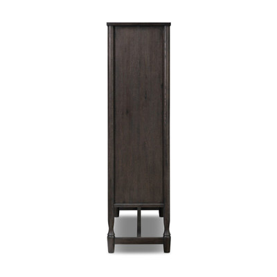 Amber Lewis x Four Hands Bari Wide Cabinet - Smoked Black Resawn Oak