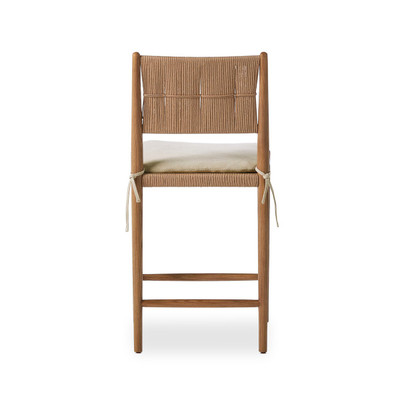 Amber Lewis x Four Hands Dara Counter Stool with Cushion - Broadway Dune - Counter